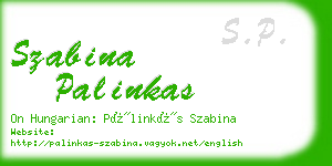 szabina palinkas business card